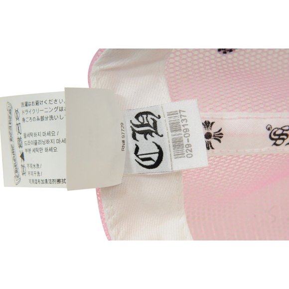 Chrome Hearts Mens Trucker Hat Pink White Matty Boy Sex Records Horse Shoe Cap - Picture 10 of 11